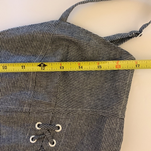 Intermix Corset-look  Cotton + Linen  Top - Picture 7 of 10